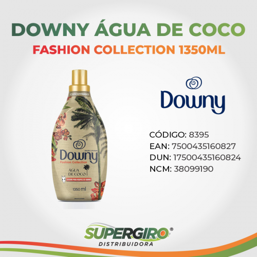 Amaciante Downy Fashion Collection Edição Limitada Água De Coco 1,35L