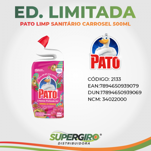 Edição Limitada Pato Limpa Sanitário Carrossel 500ML