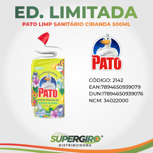 Edição Limitada Pato Limpa Sanitário Ciranda 500ML