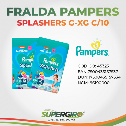 Fraldas Pampers Splashers G-XG