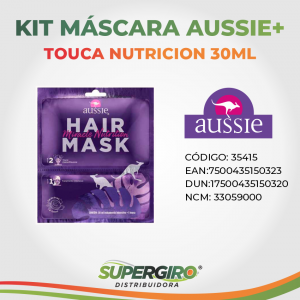 Kit Máscara Capilar Aussie Miracle Nutrição 30 ml