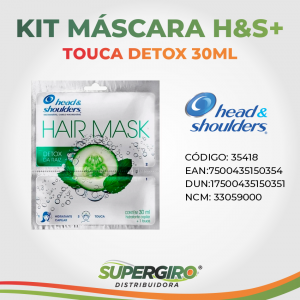 Kit Máscara H&S+Touca Detox 30 ml