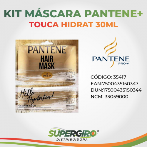 Kit Máscara Pantene+Touca Hidratação 30 ml