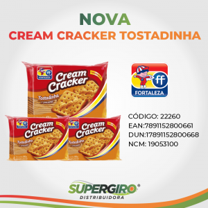 Nova Cream Cracker Tostadinha