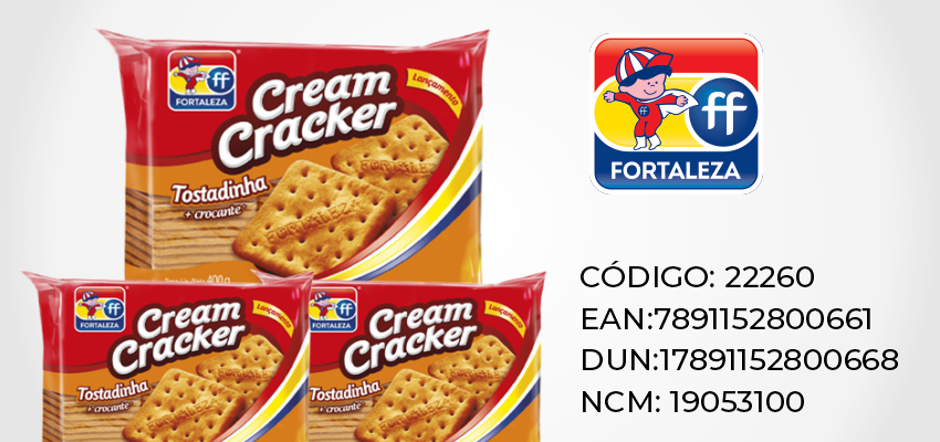 Nova Cream Cracker Tostadinha