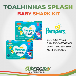 Toalhinhas Splash - Baby Shark Kit