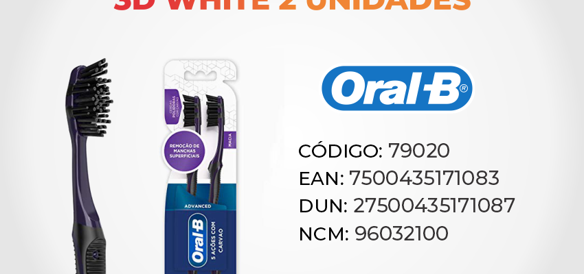Escova Dental Oral-B 5 Ações Com Carvão Advanced Macia - 2 Unidades, Oral-B
