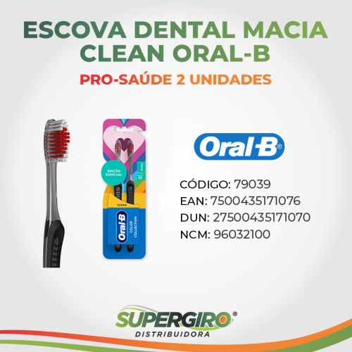 Escova Dental Oral-B Color Collection Macia - 2 Unidades