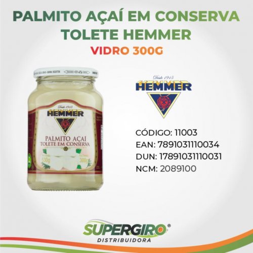 Palmito Açaí Tolete 300g