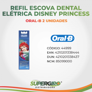 Refil para Escova Elétrica Oral-B Disney Princess - 2 Unidades