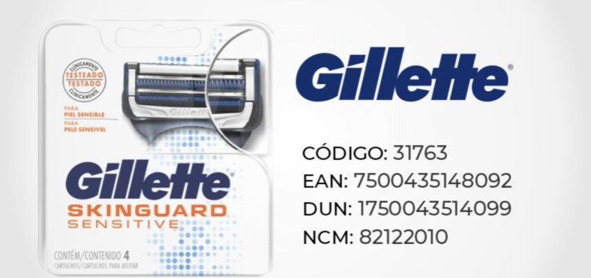 Carga Para Aparelho de Barbear Gillette Skinguard Sensitive 4 Unidades